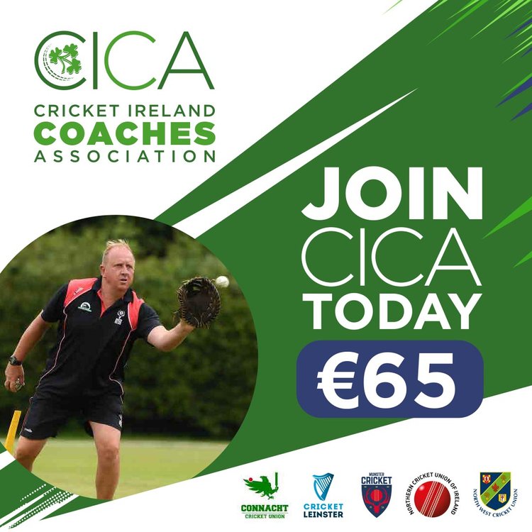 Cricket Ireland Coaches Association membership is now open for 2023 season. Sign up now for €65