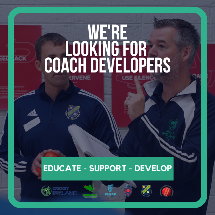 Registration link to apply to become a Cricket Ireland Coach Developer