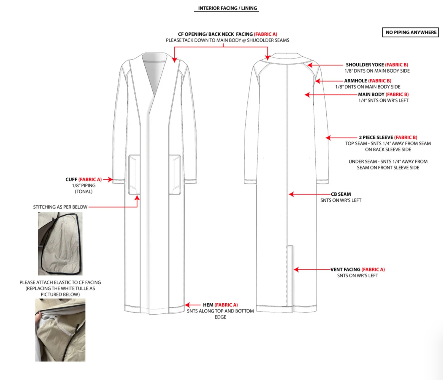 Women's outerwear development process, image 2 of 3
