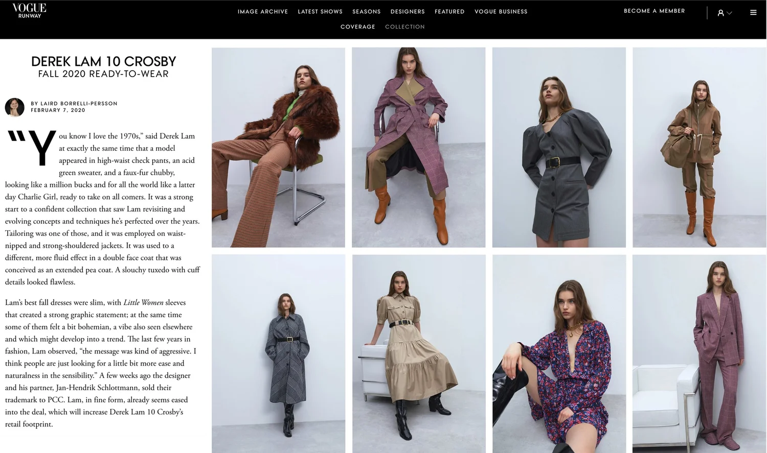 Derek Lam design work, image 1 of 1