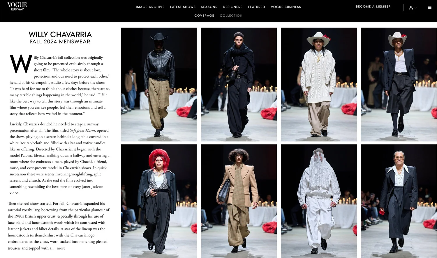 Willy Chavarria design work, image 1 of 1