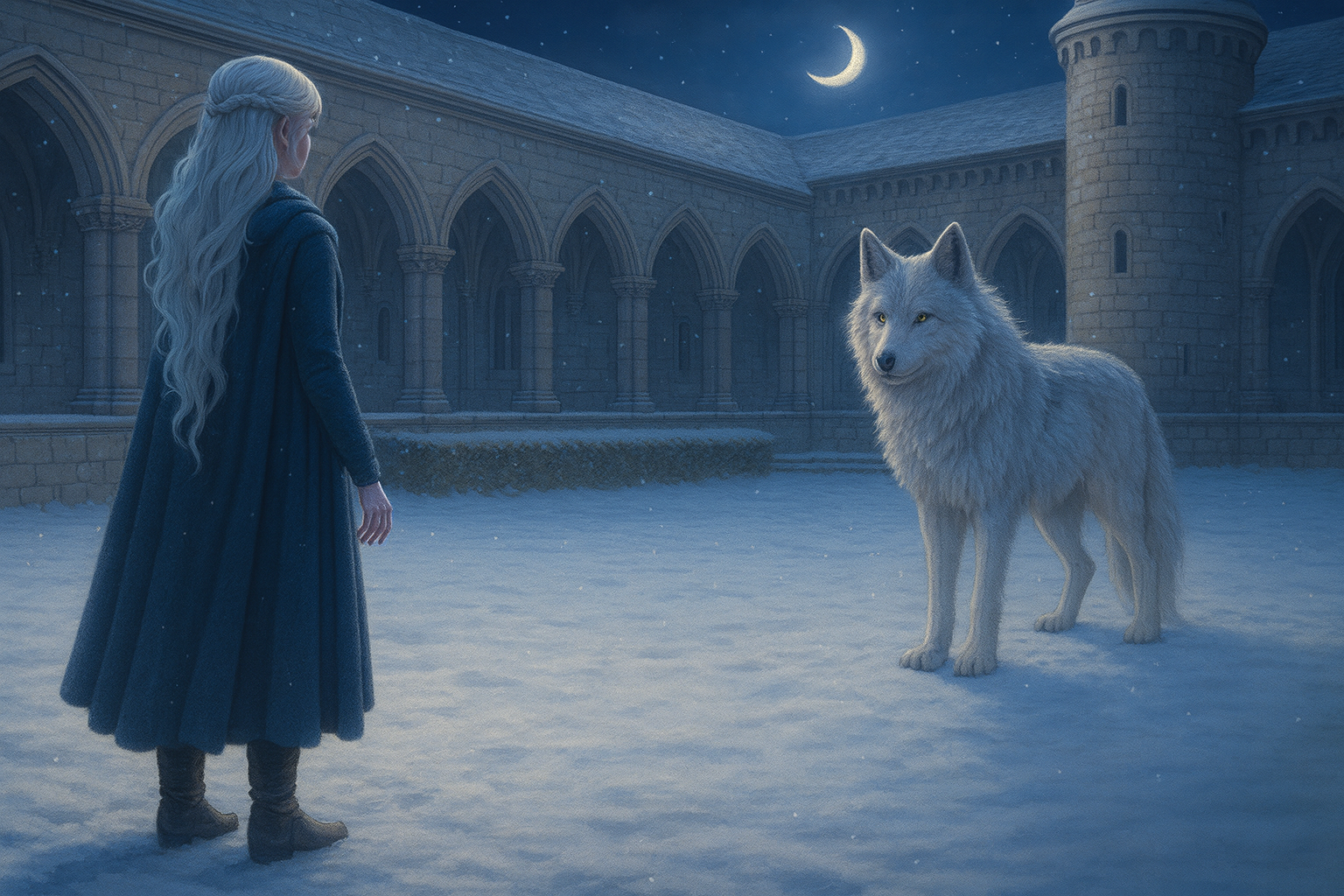 Rielle & Neir's Wolf in the Courtyard