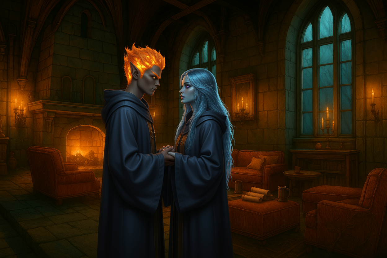 Ardorion and Aster Holding Hands