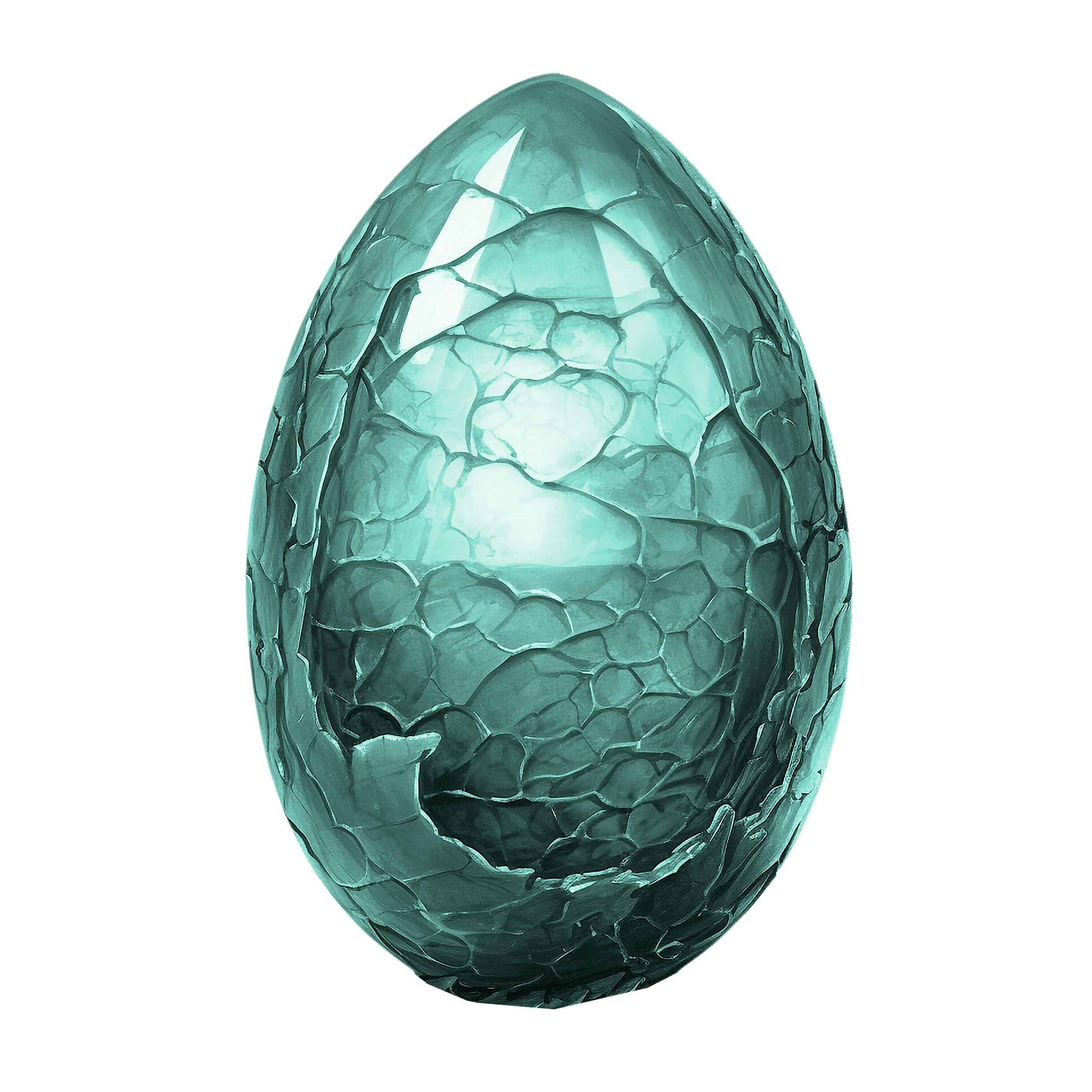 Teal dragon egg