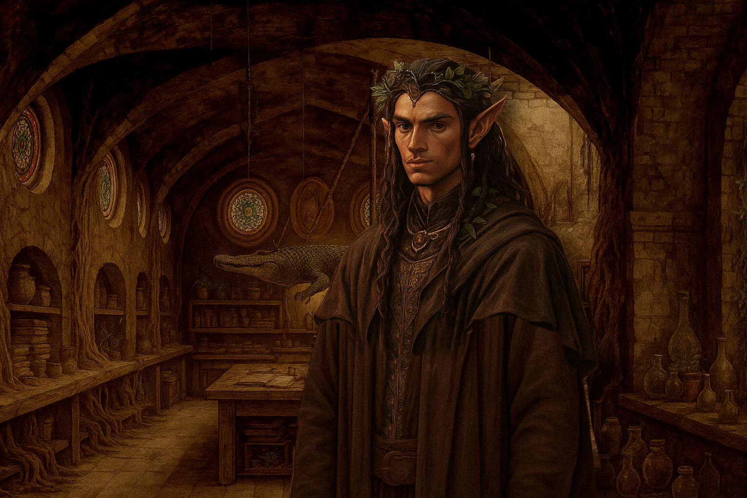 Professor Veyn with a half smile