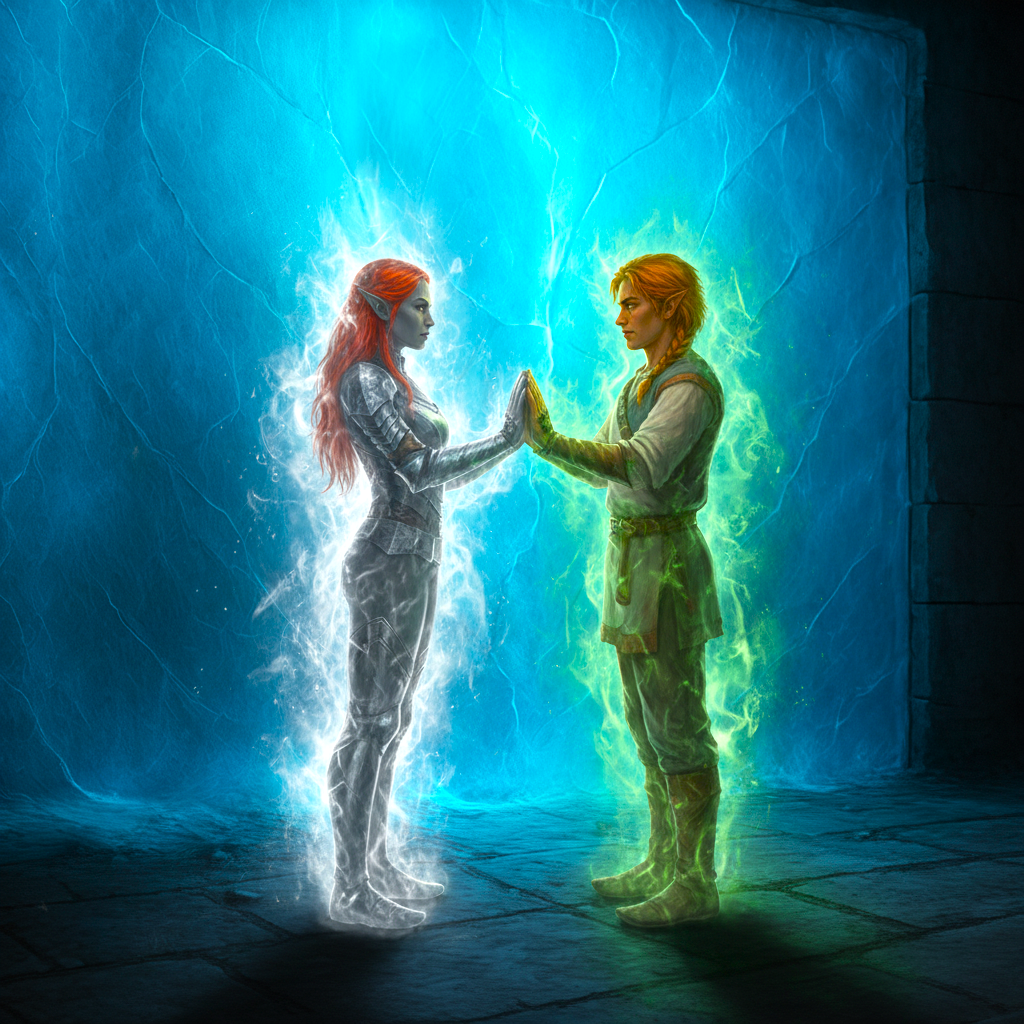 Garnexis & Elio using magic