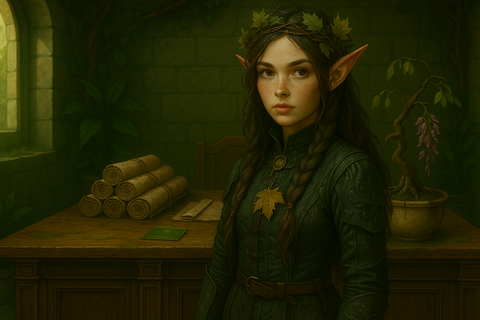 Shara in Veyn's office