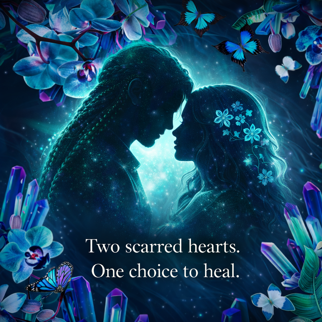 Two scarred hearts one choice to heal graphic