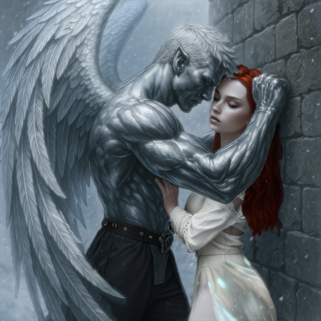 Orivian with his wings and Garnexis