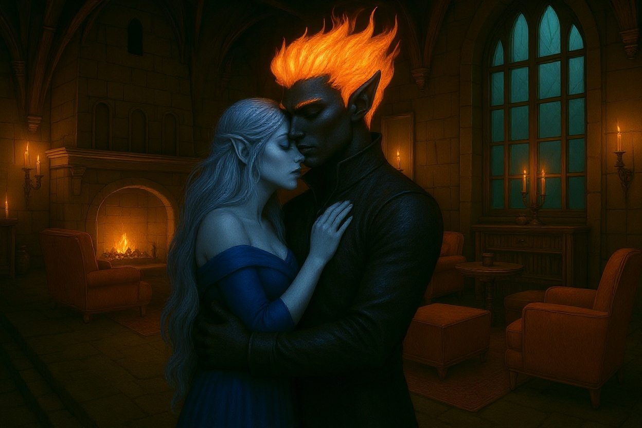 Ardorion & Aster Almost Kissing