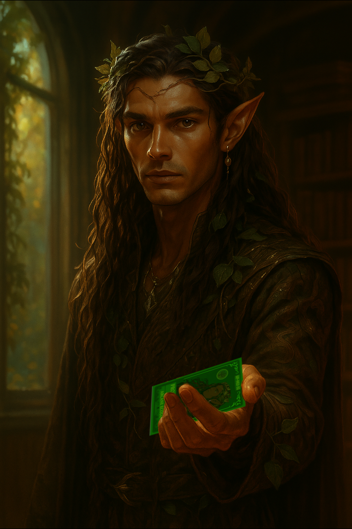 Veyn offering his ID card