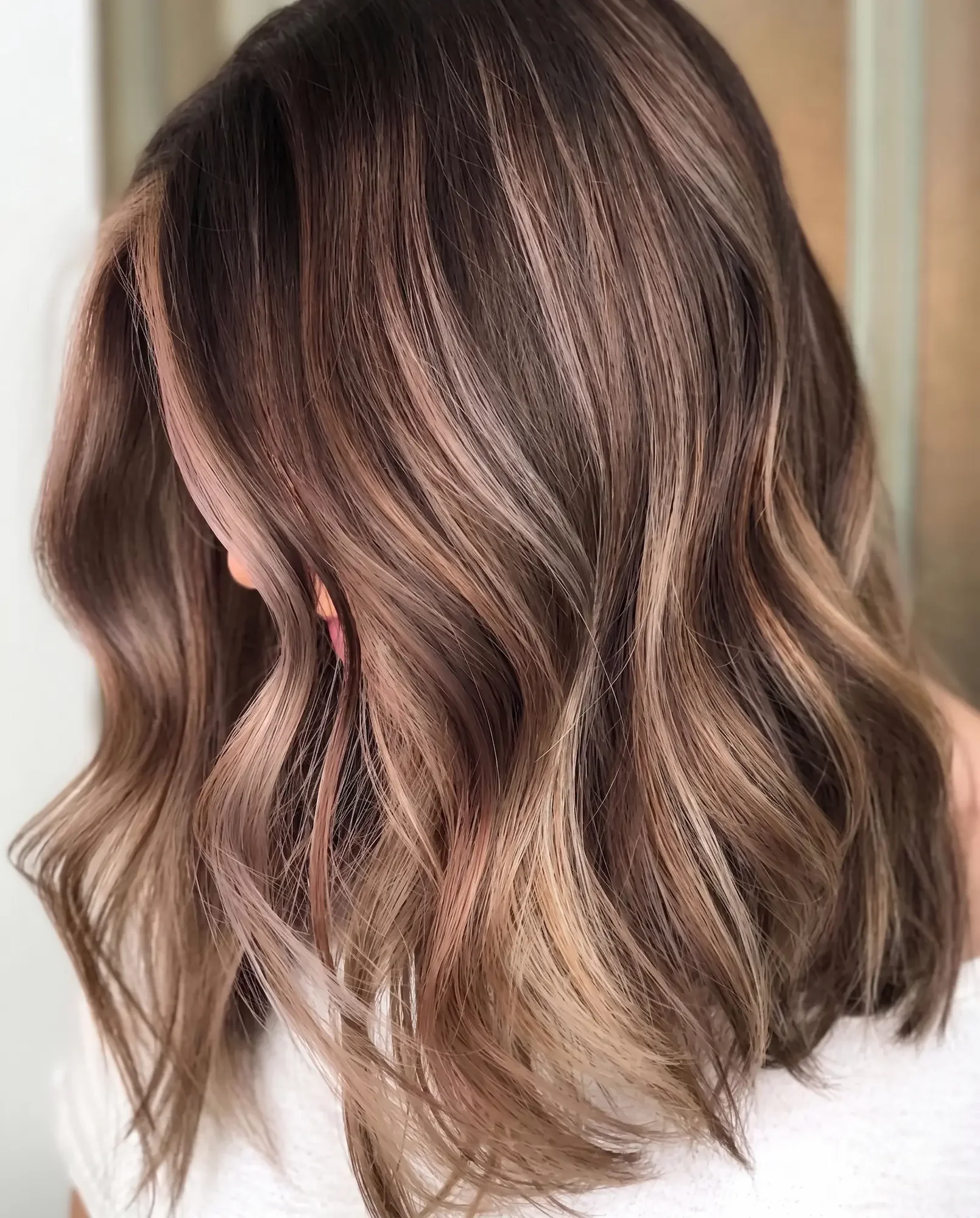 Balayage before and after results at Junko Hair Studio Atlanta