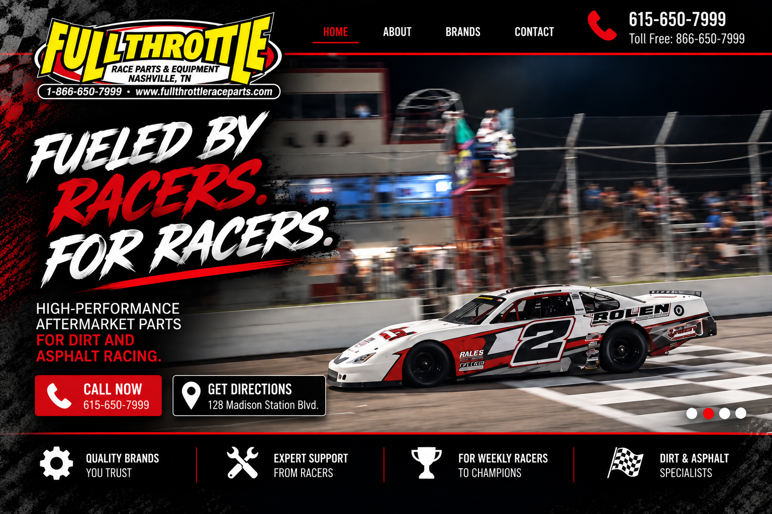 Full Throttle Race Parts & Equipment, Nashville TN. 1-866-650-7999