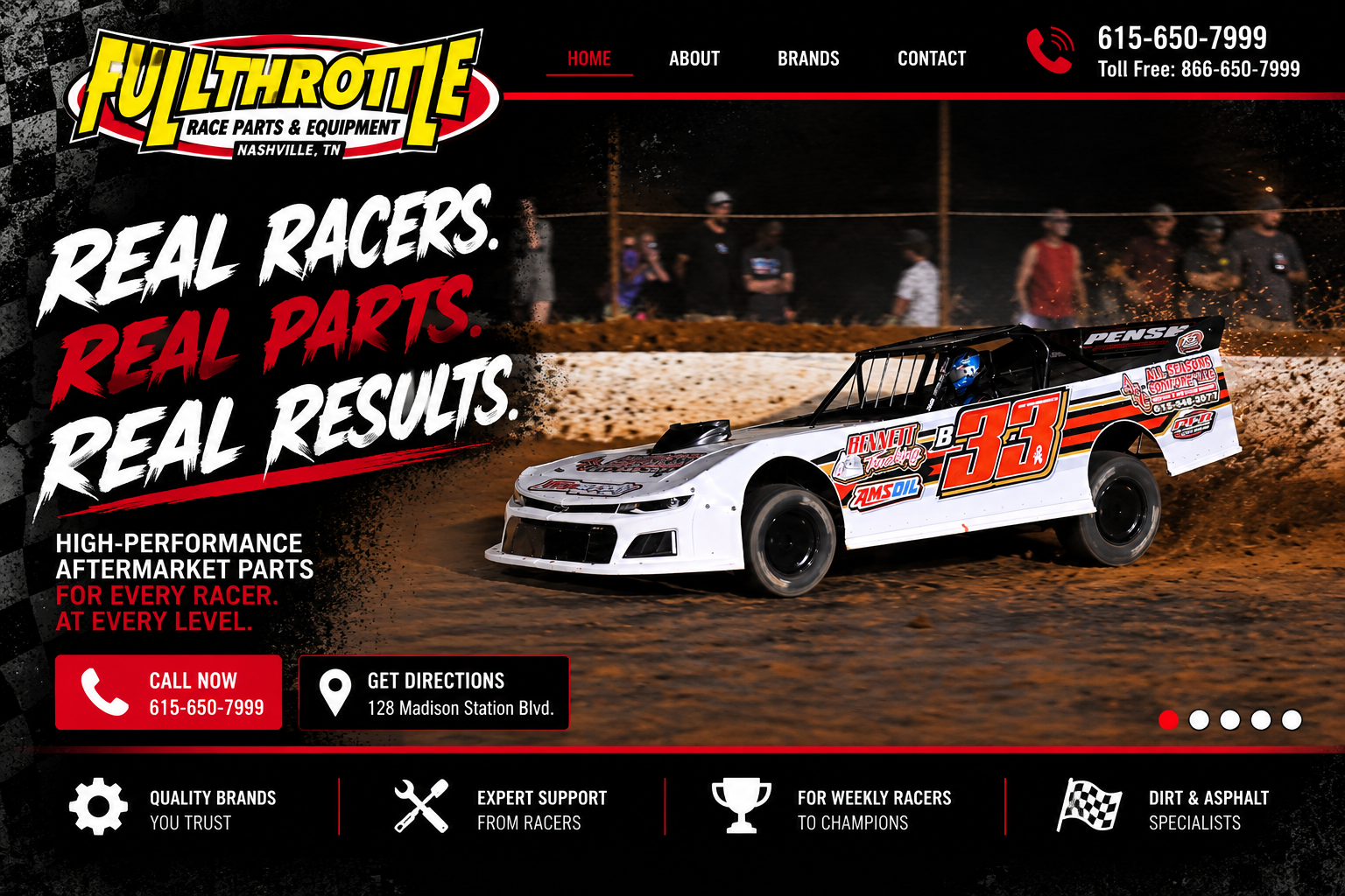 Real racers. Real parts. Real results. High-performance aftermarket parts for every racer, at every level.