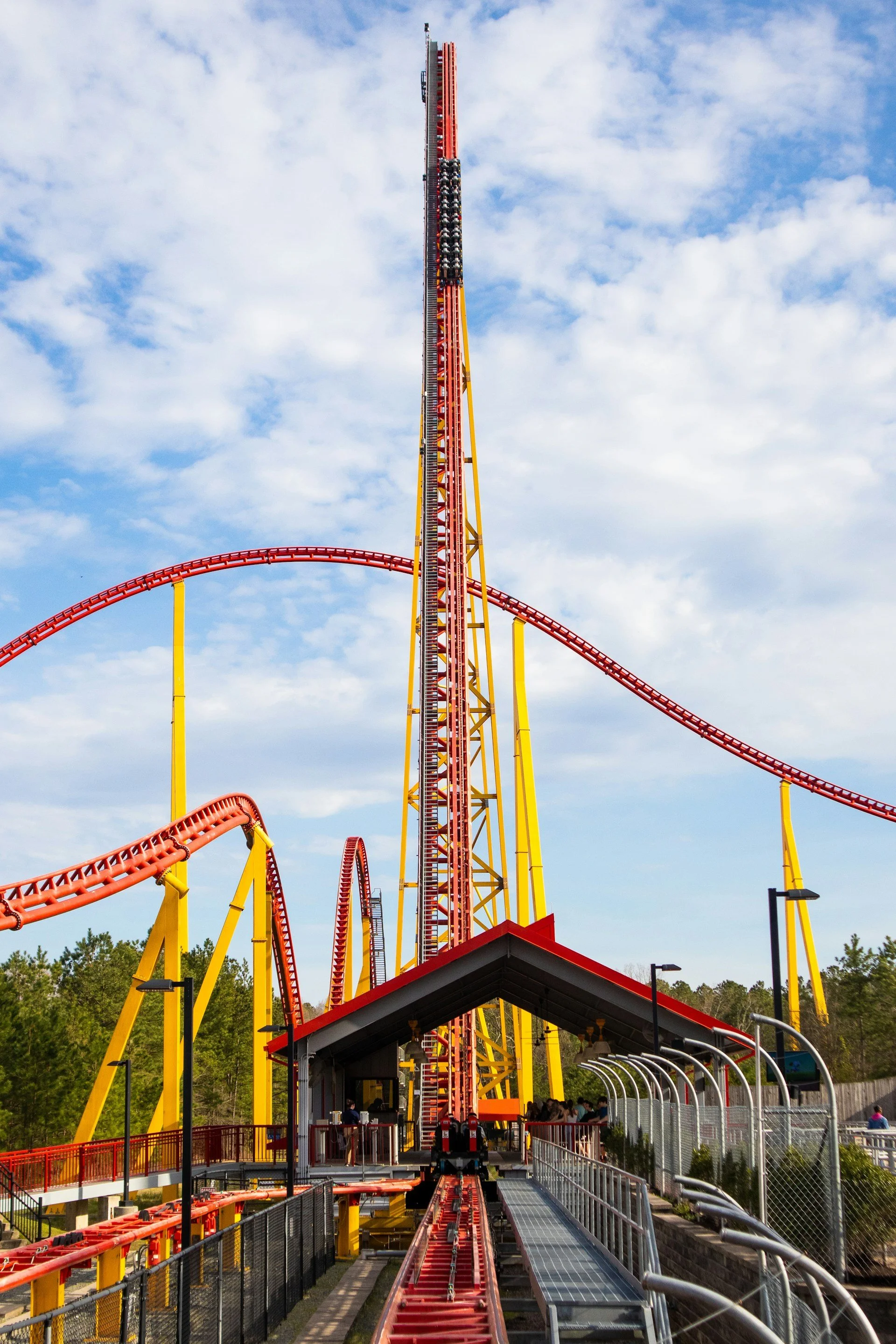 Roller coaster at Kings Dominion in Doswell, Hanover County VA