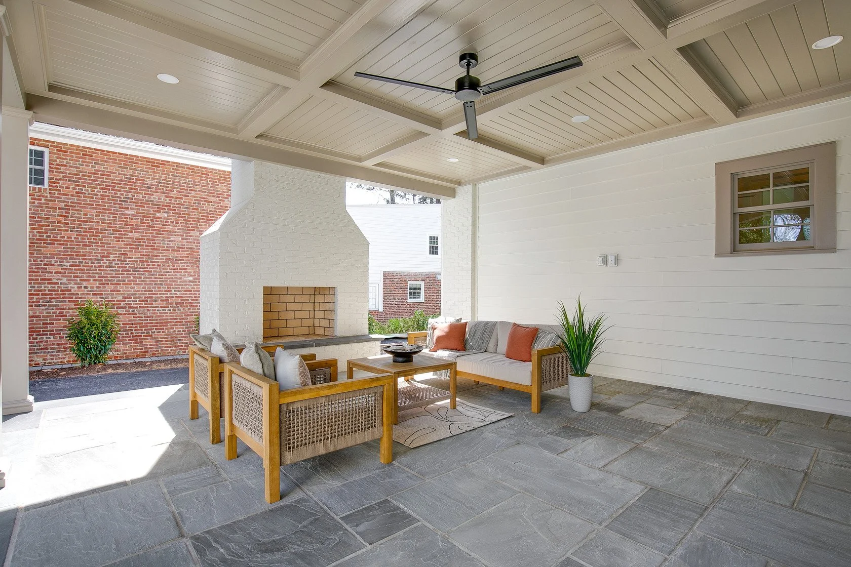 Keel custom home outdoor living space in Henrico VA