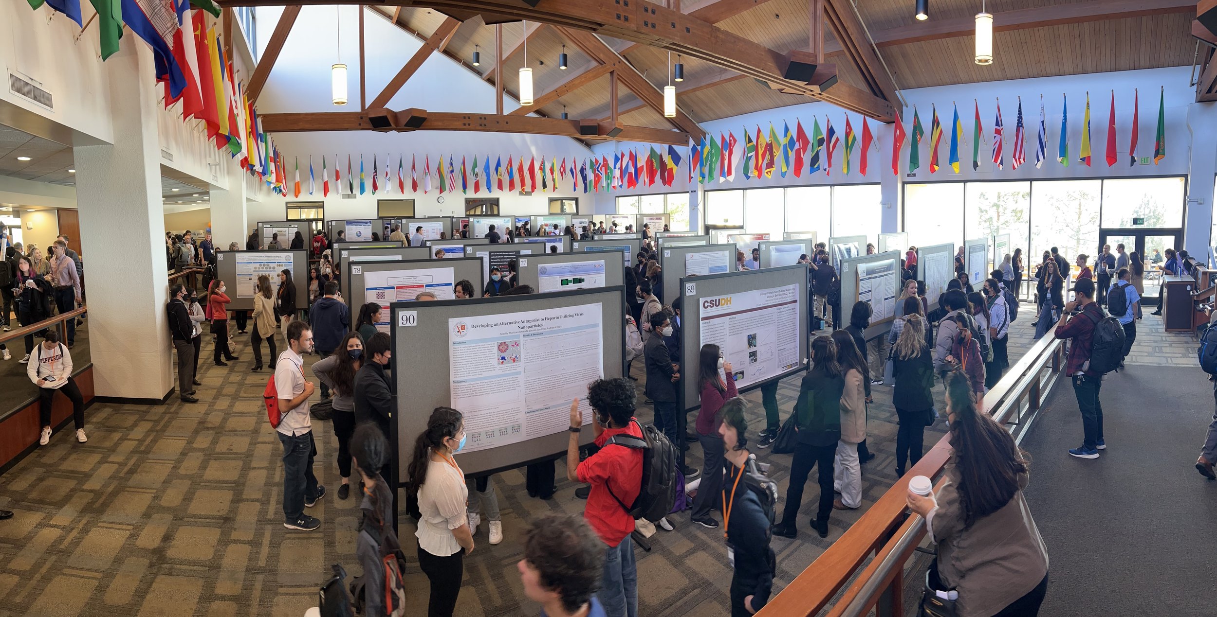 Conference poster session hall