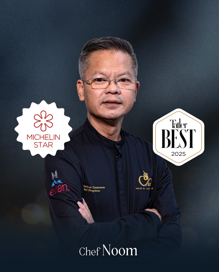 Chef Noom Thaninthorn Chantrawan of Chim by Siam Wisdom, One MICHELIN Star