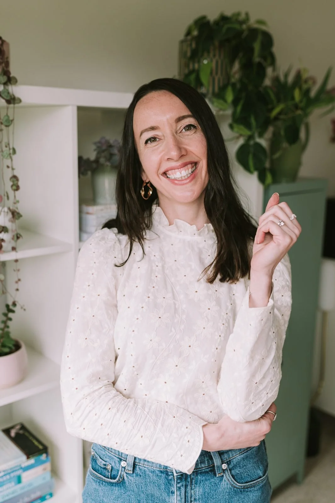 Lauren smiling in her therapy room