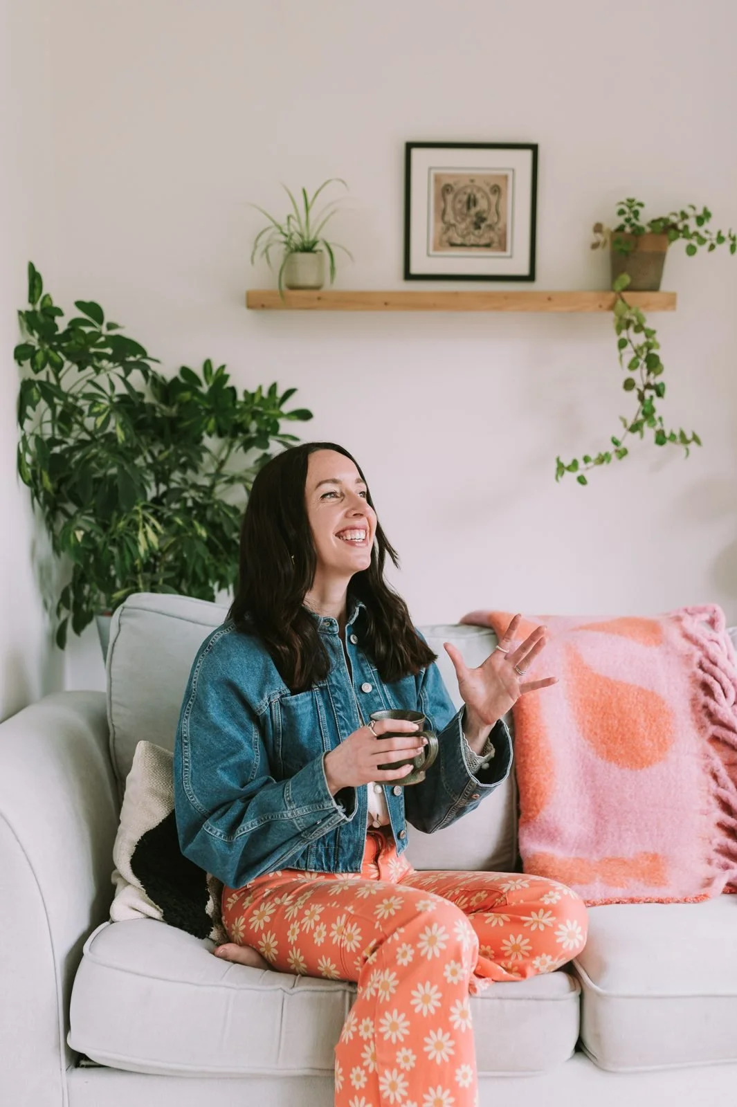 Lauren laughing and talking with her hands
