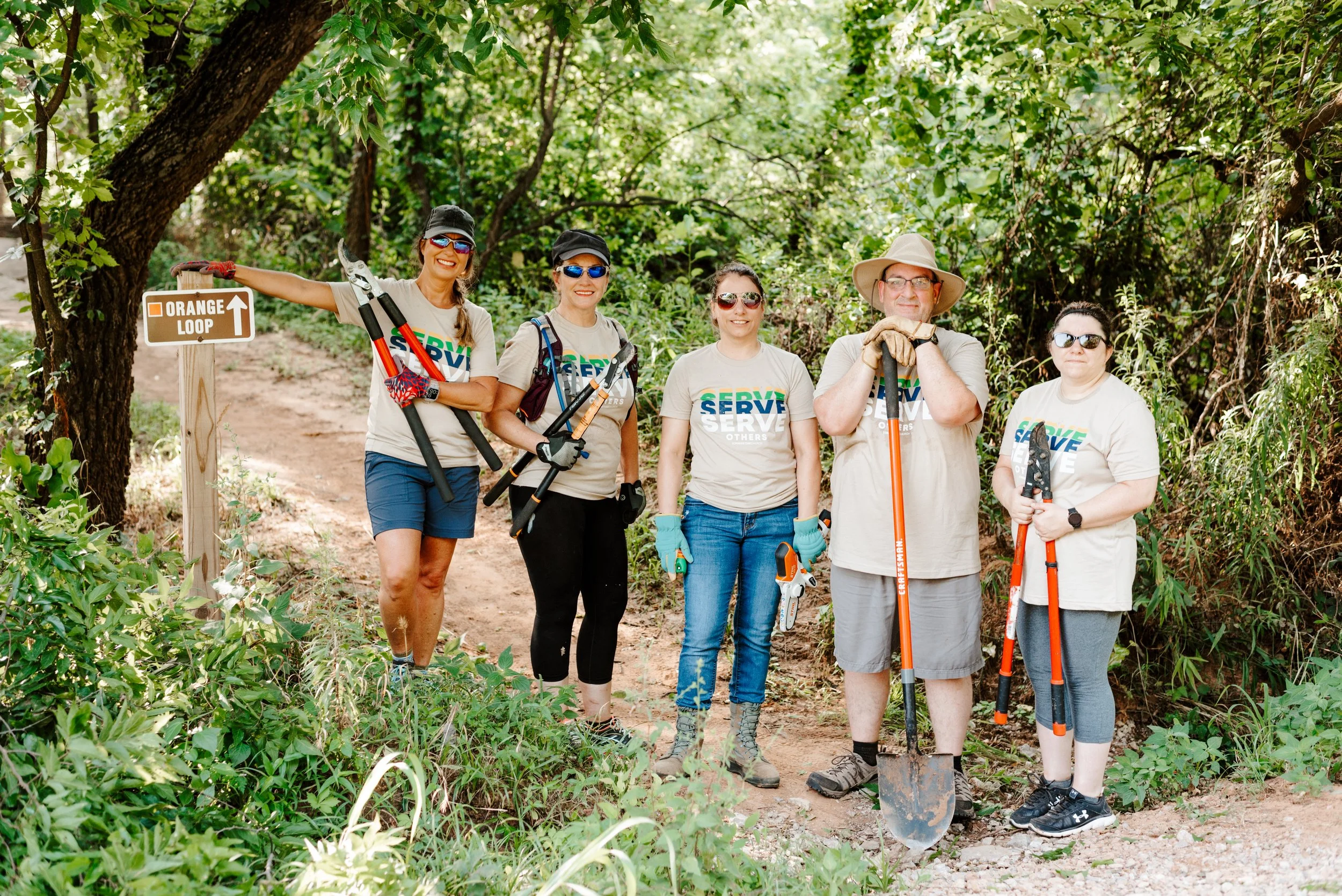 Cornerstone volunteers serving the community