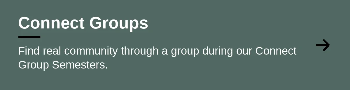 Connect Groups. Find real community through a group during our Connect Group Semesters.