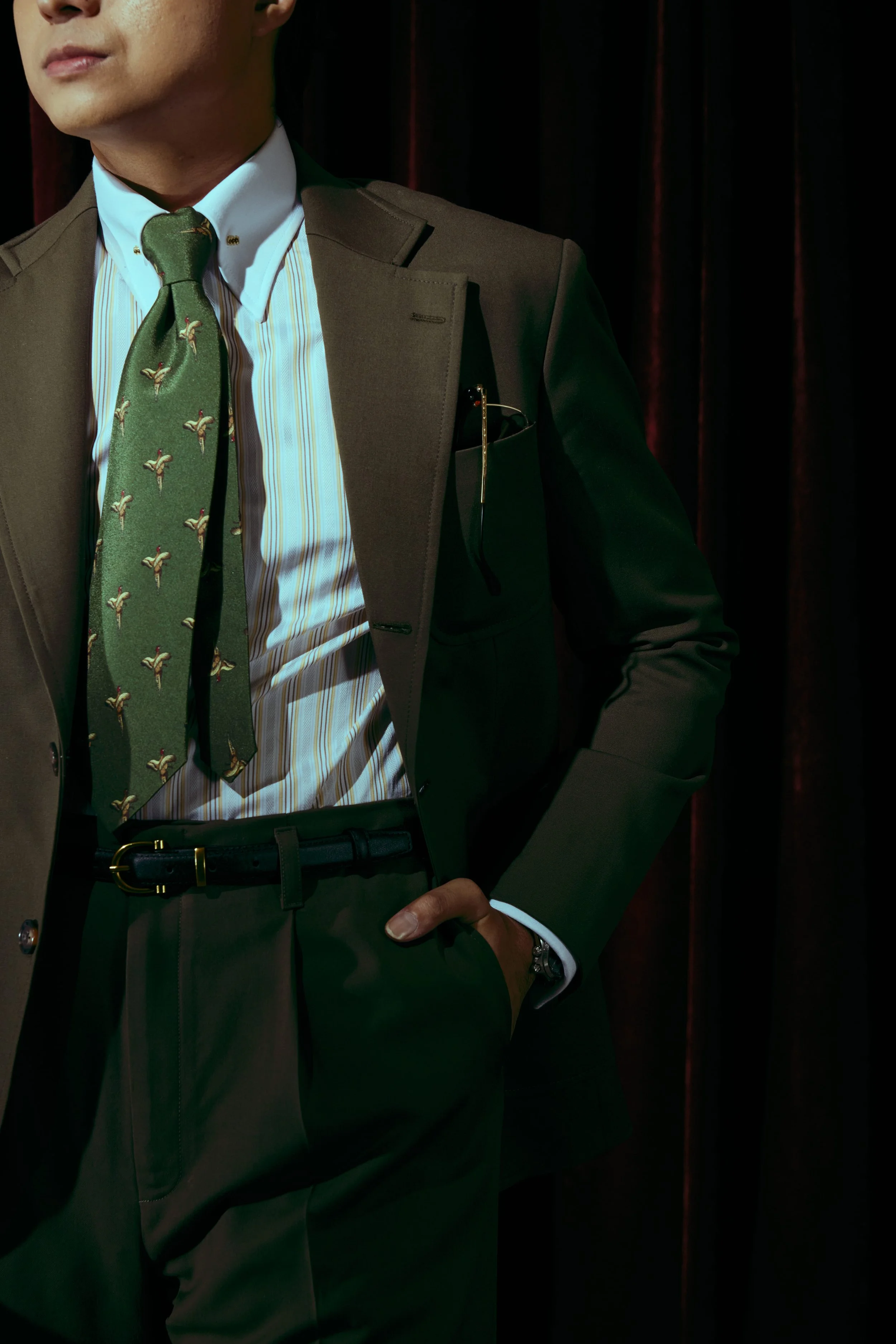 man dressed in suit