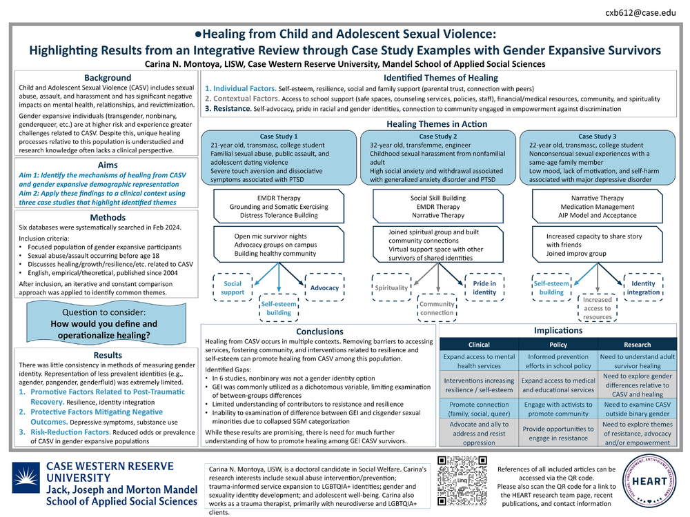 Healing from Child and Adolescent Sexual Violence: Highlighting Results from an Integrative Review Through Case Study Examples with Gender Expansive Survivors