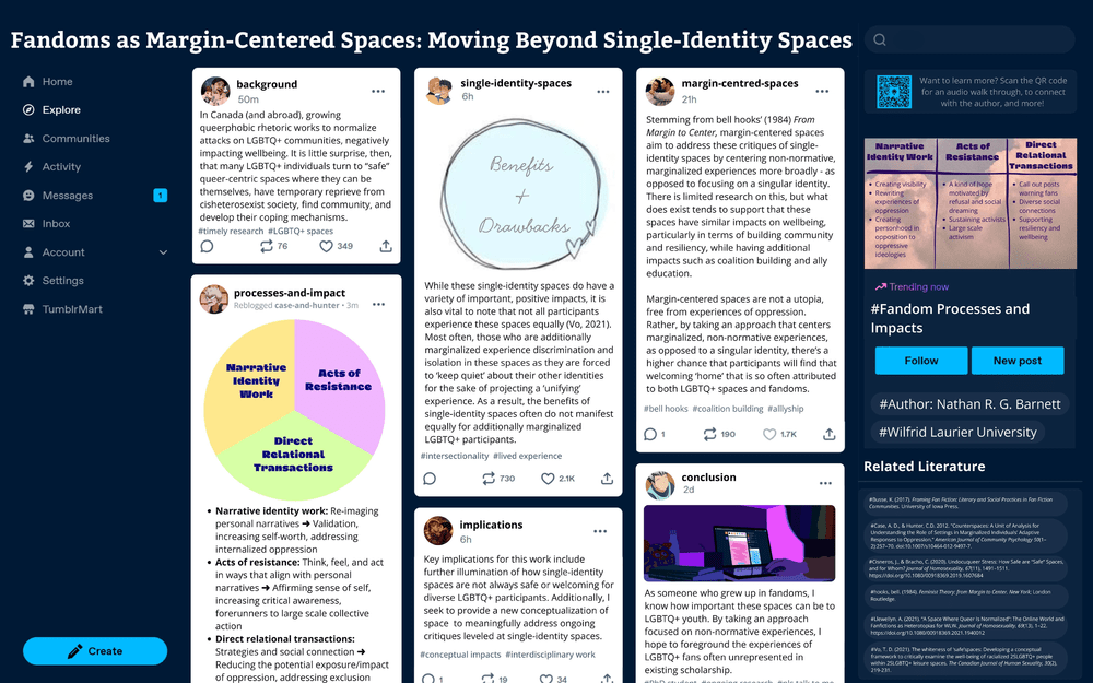 Fandoms as Margin-Centered Spaces: Moving Beyond Single-Identity Spaces