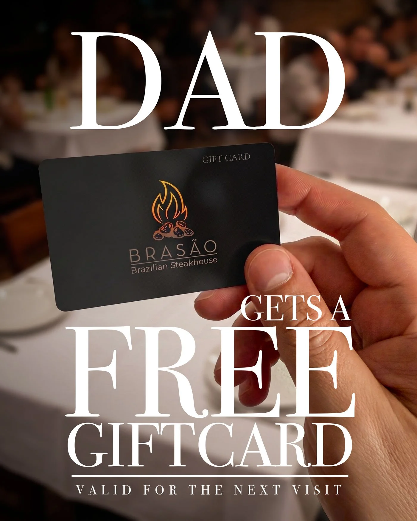 Free Full Experience Gift Card — Brasao Brazilian Steakhouse