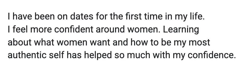 Client testimonial
