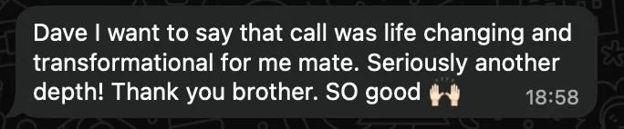 Client testimonial