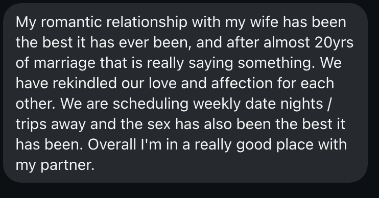 Client testimonial