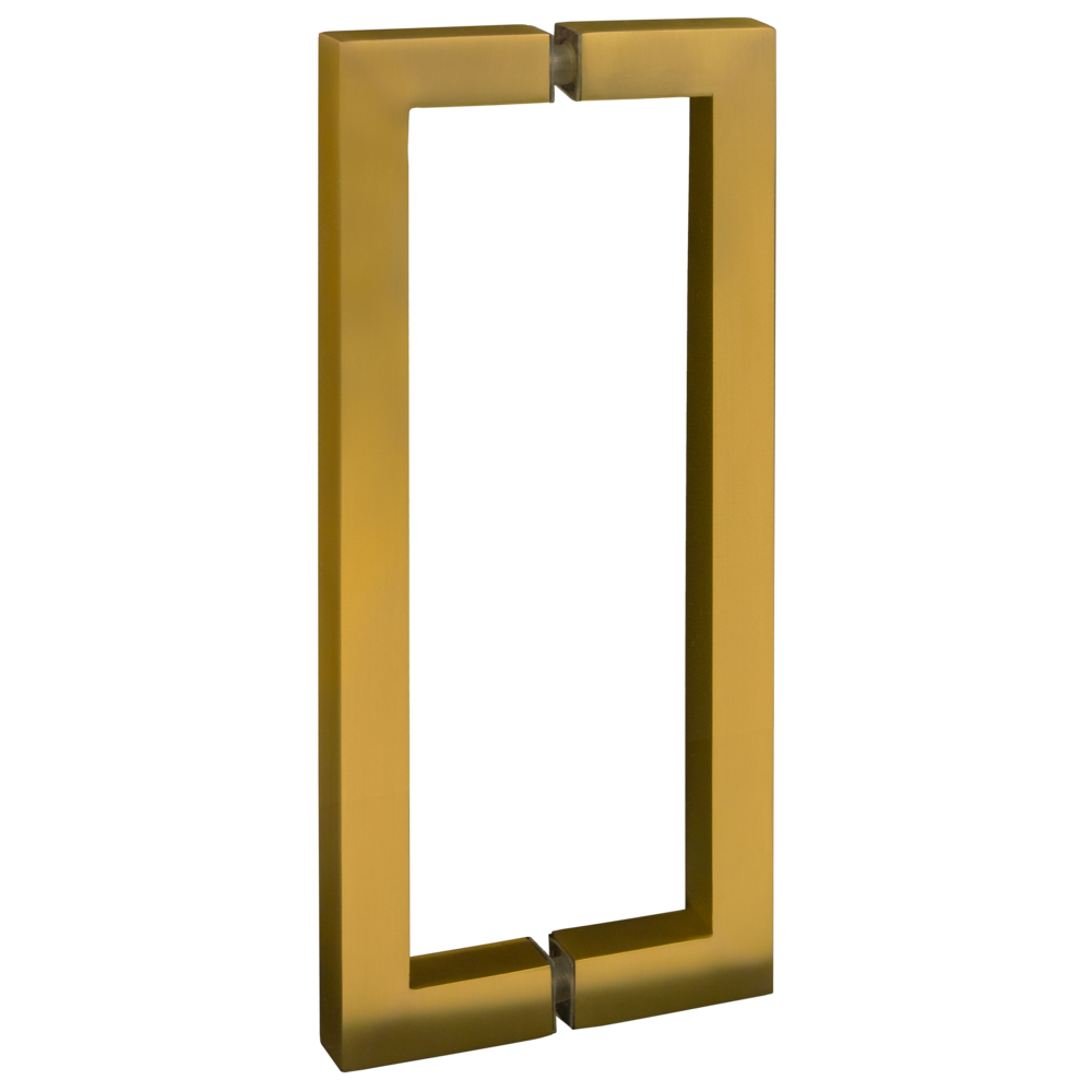 Square D Handle - Brushed Brass