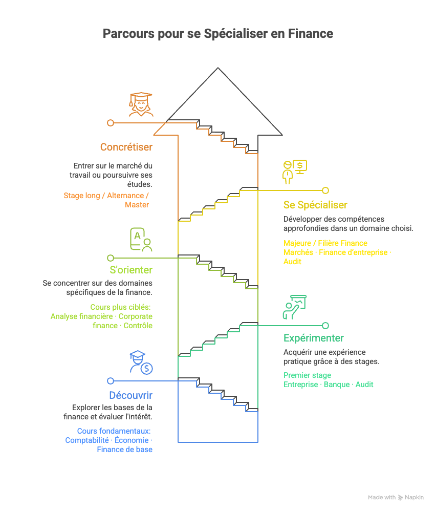 Le Parcours Type pour se Spécialiser en Finance (Post-Bac)