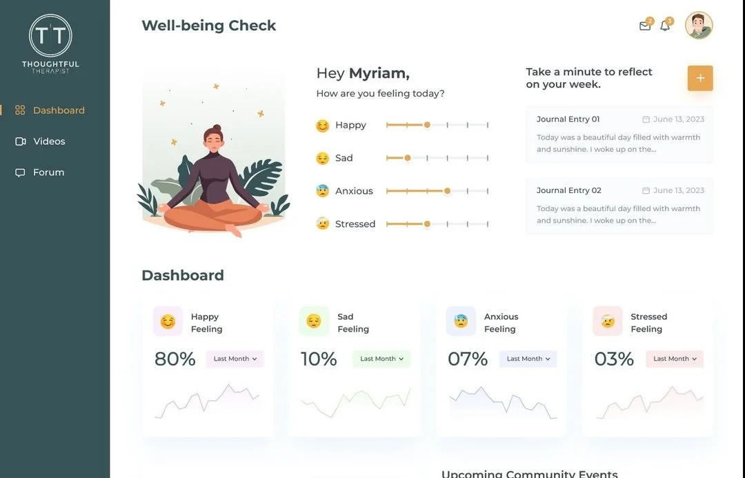 Front Page Dashboard