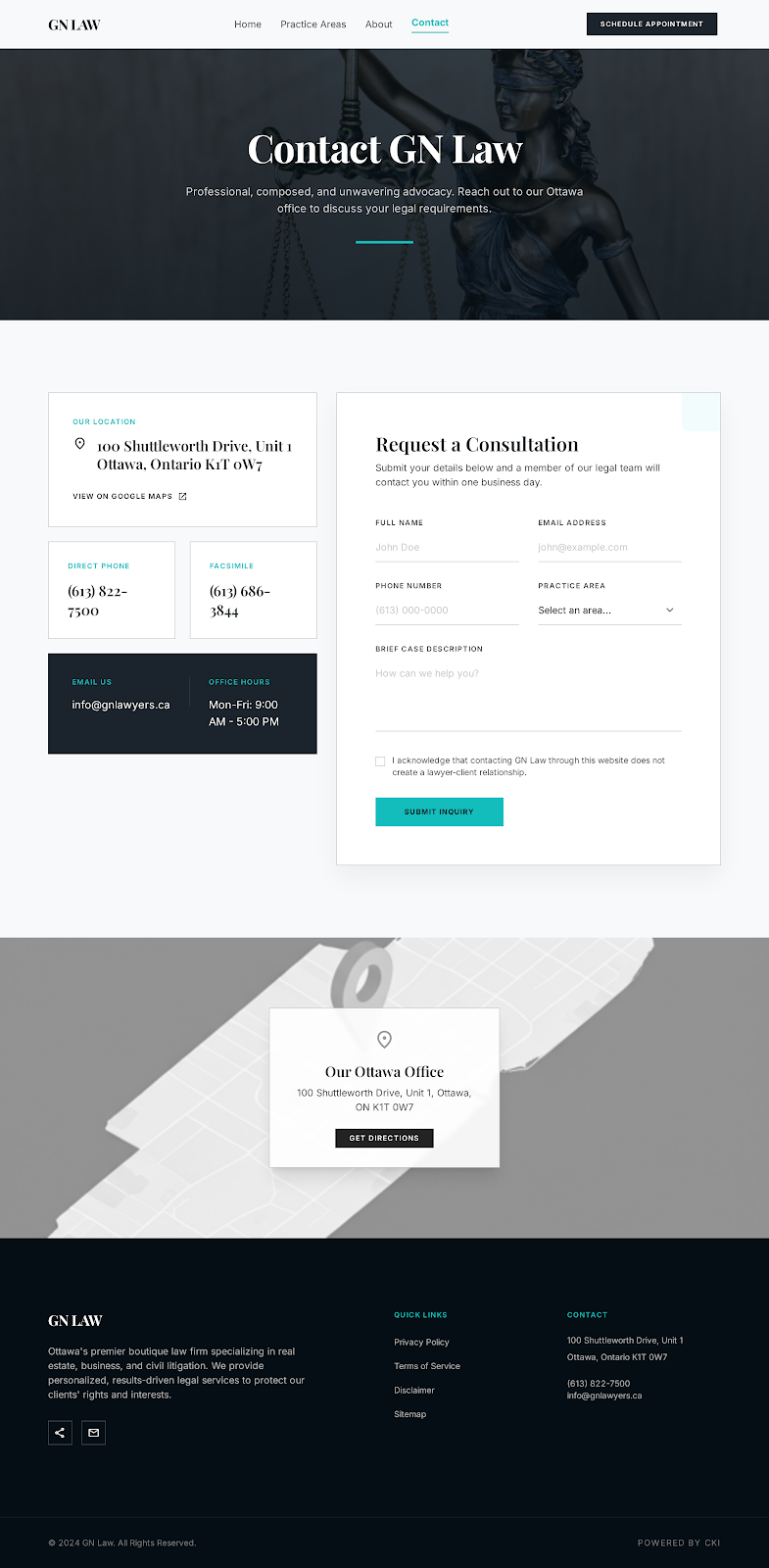 Contact / Conversion Page