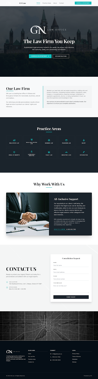 Redesigned Homepage