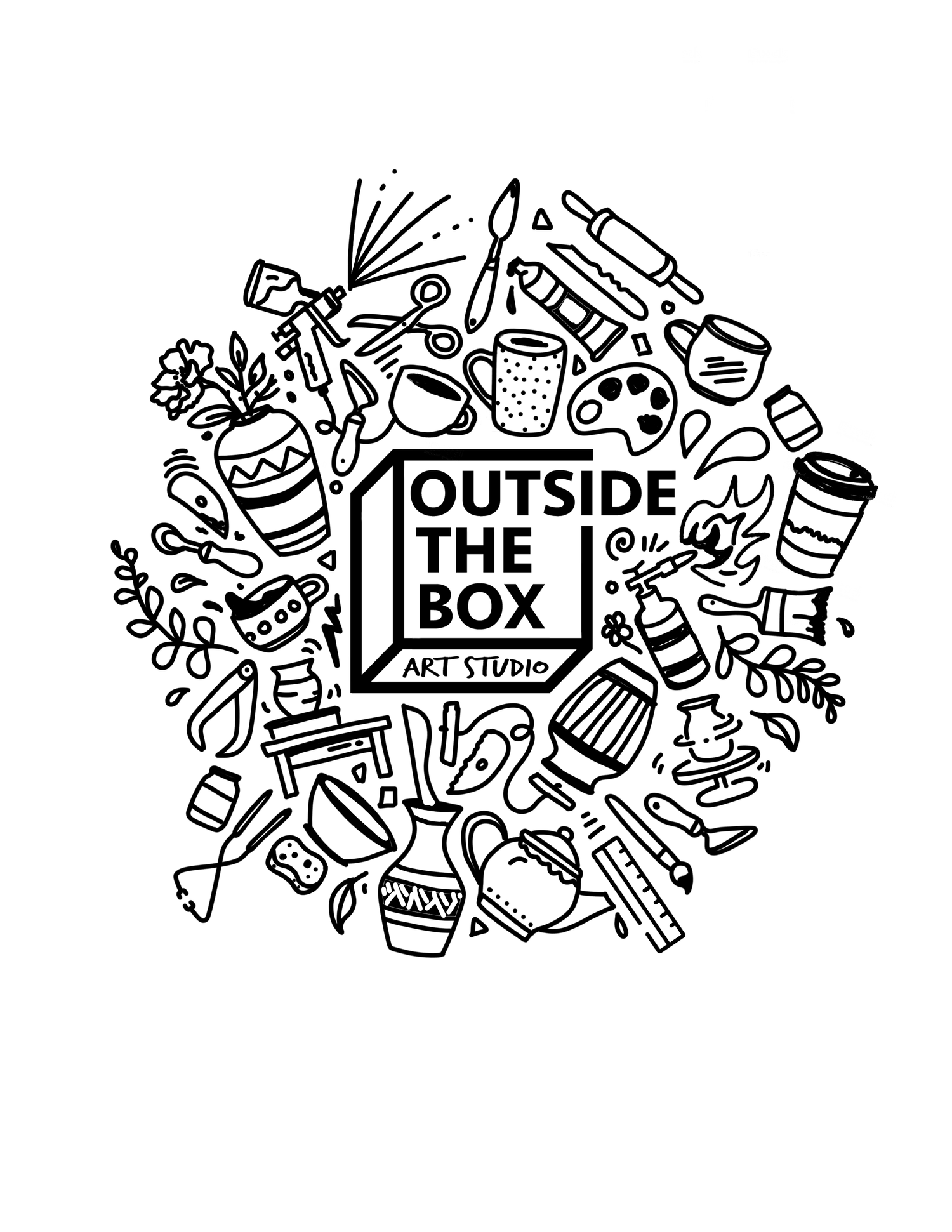 OUTSIDE the BOX - Art Studio logo