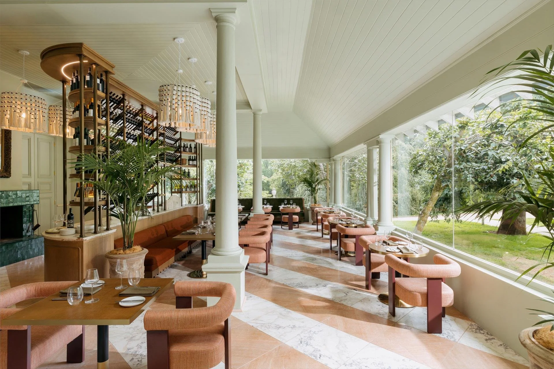 The light-filled dining room at Hordern’s Restaurant