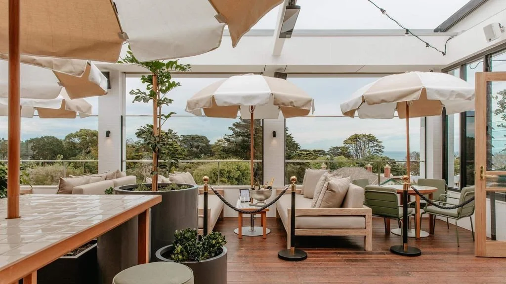 The rooftop terrace at Hotel Sorrento