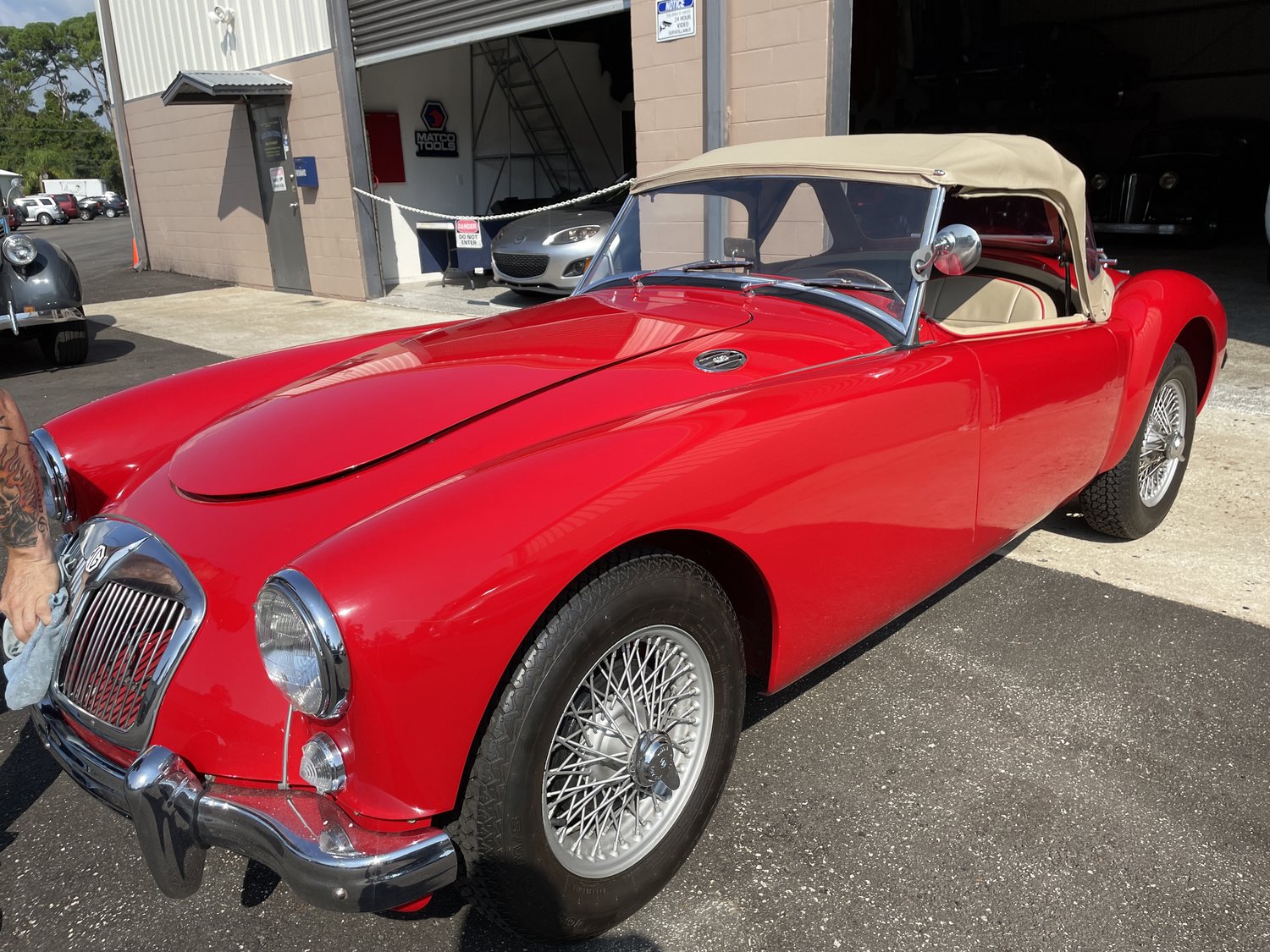 Red MG Interior