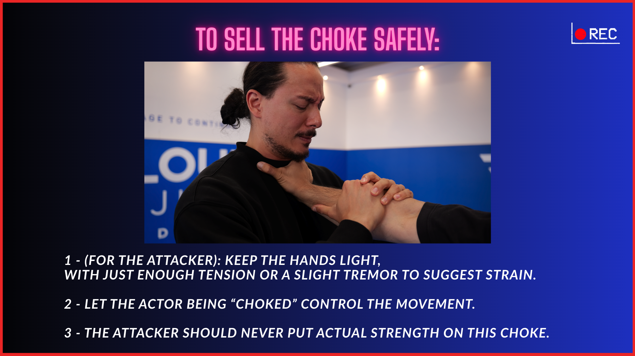 Course lesson: how to sell a choke safely