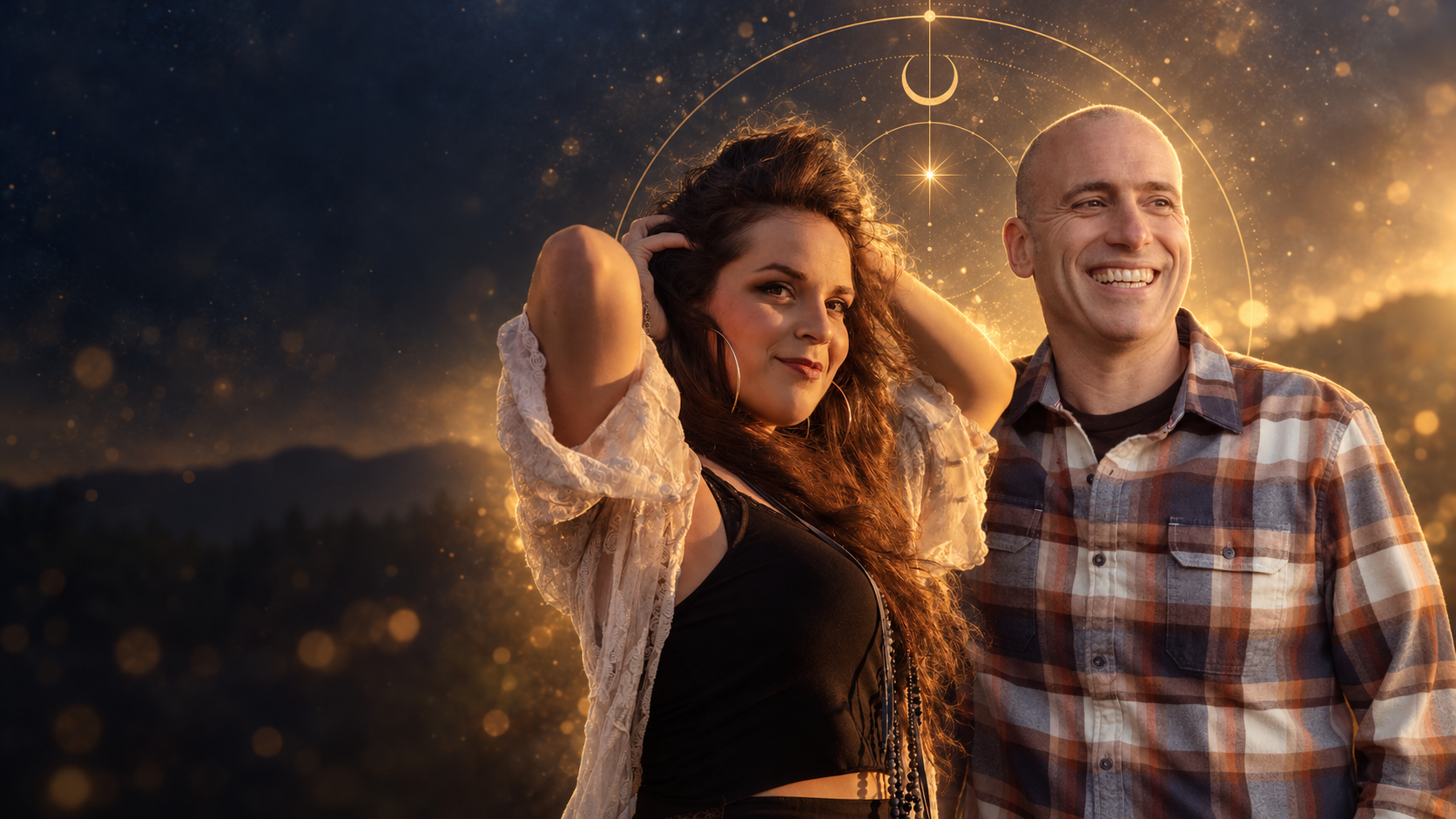 Malka Russell and Jason Amoroso collaborating on The Inner Knowing