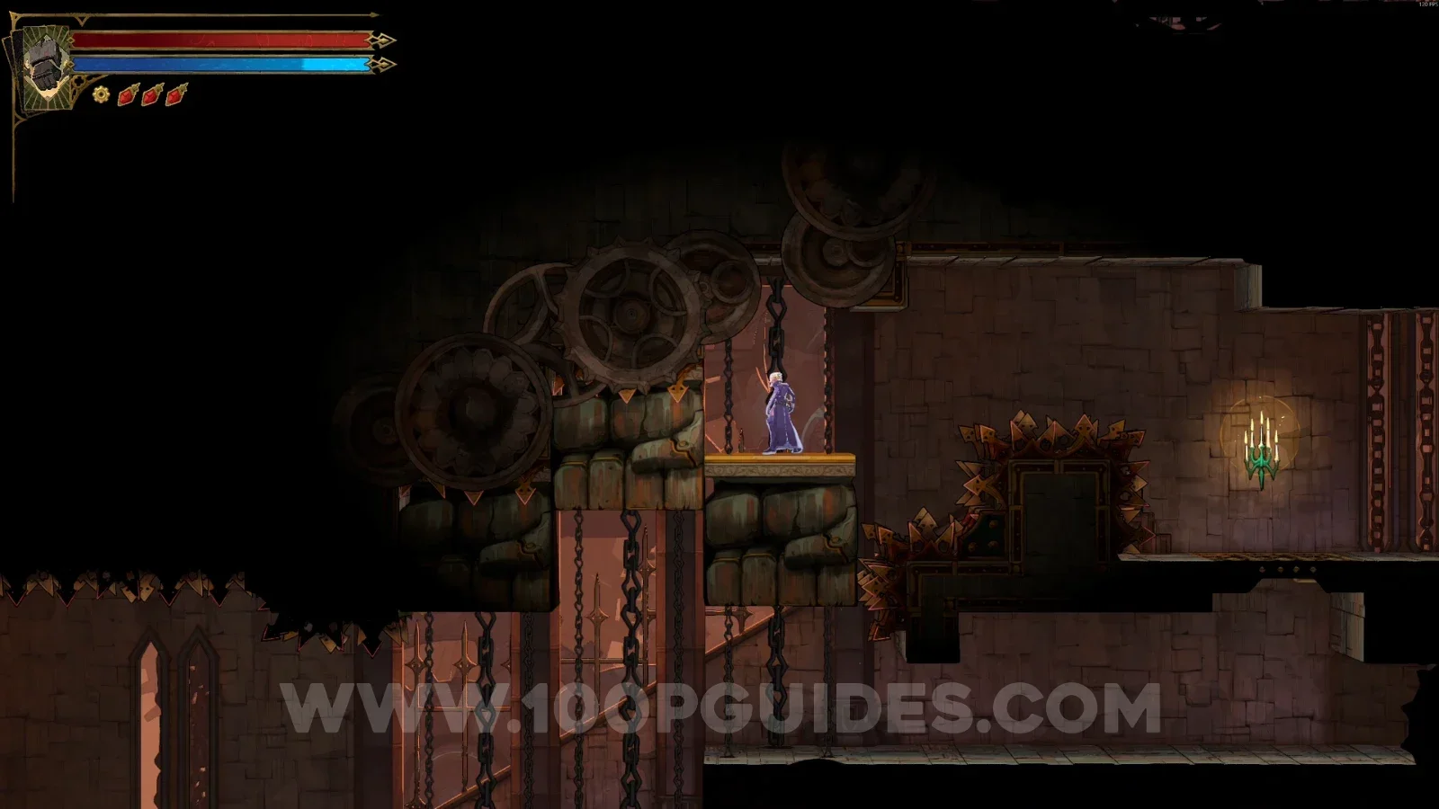 Castlevania Belmonts Curse Daedalus Crossing: climbing on top of the first block after it drops