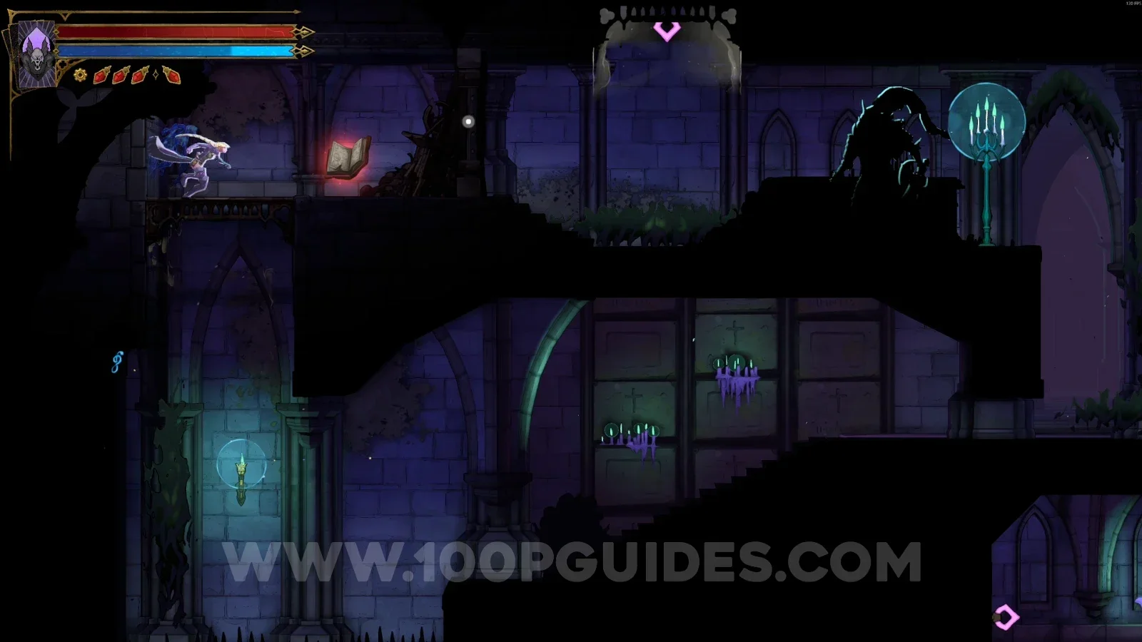 Castlevania Belmonts Curse Tomb Of The Chevaliers: Red Book #3 at the end of the path