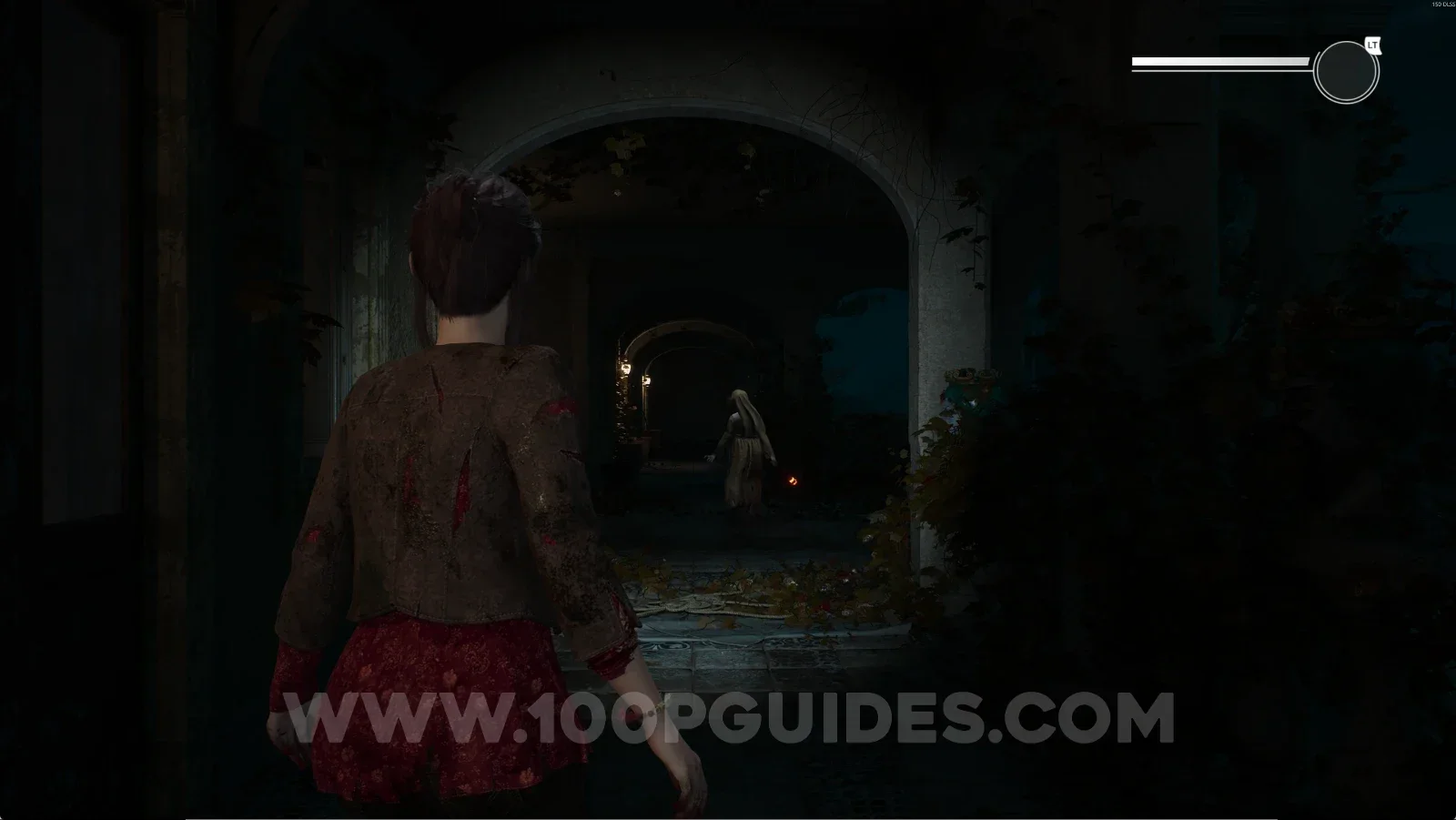 Remothered: Red Nuns Legacy Residential Wing: the balcony at the end of the path
