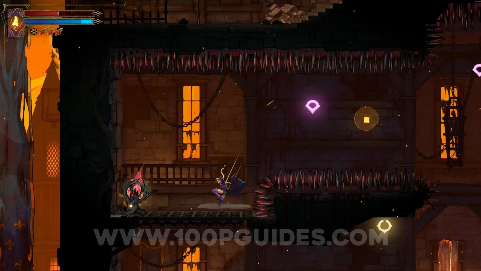 Castlevania Belmonts Curse Prison Tower: reaching Brave Heart Fragment #2 with the Arcane Whip