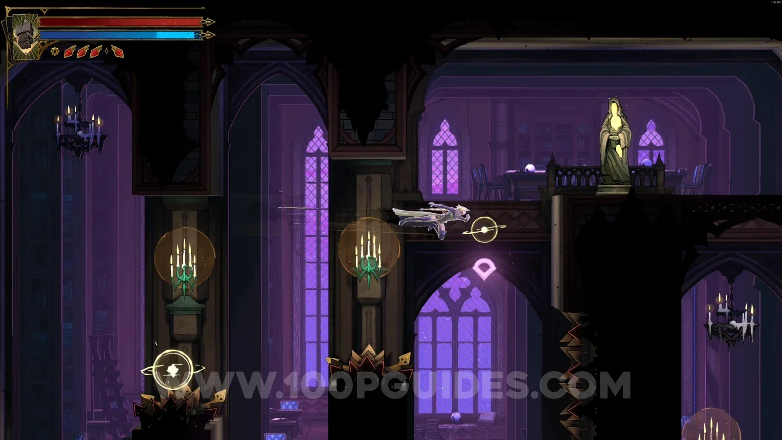 Castlevania Belmonts Curse Natural Philosophy Shelves: XP Statue #87 in the upper right