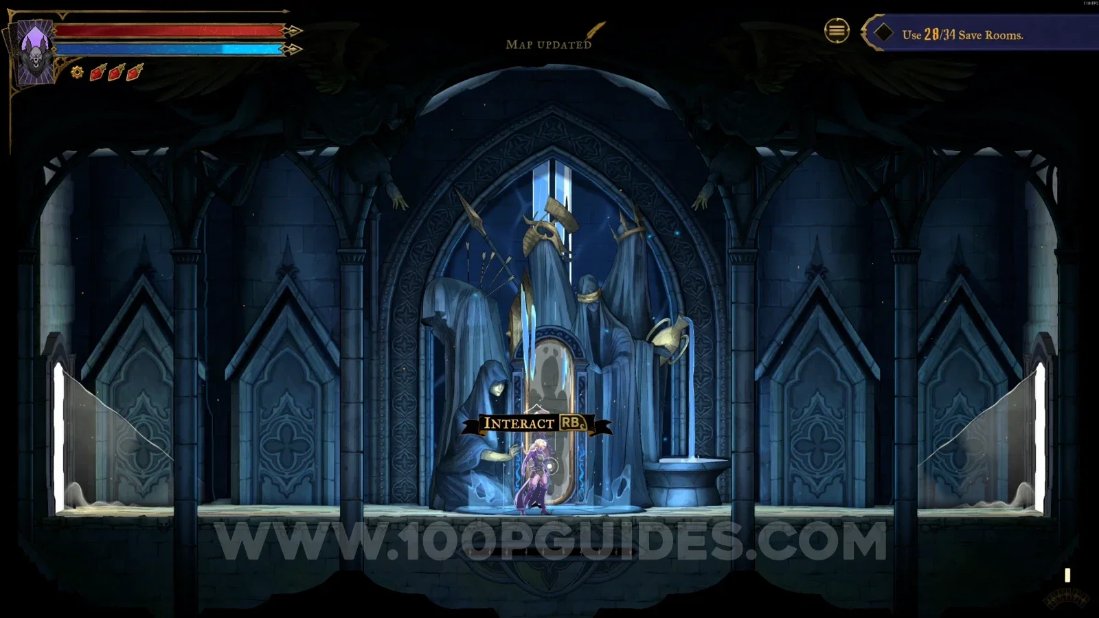 Castlevania Belmont's Curse Ancient Sewers: Mirror Of Life #4 in the marked area